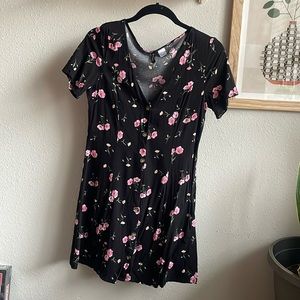 H&M Floral Black Dress